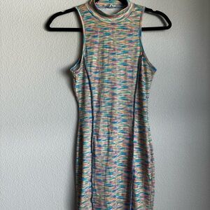Timing Colorful Knit Mini Dress